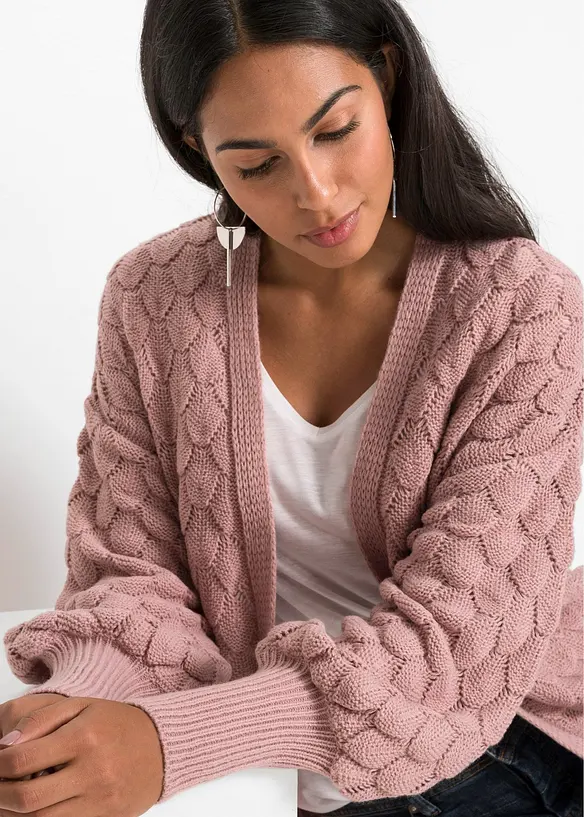Cardigan con trafori, bonprix