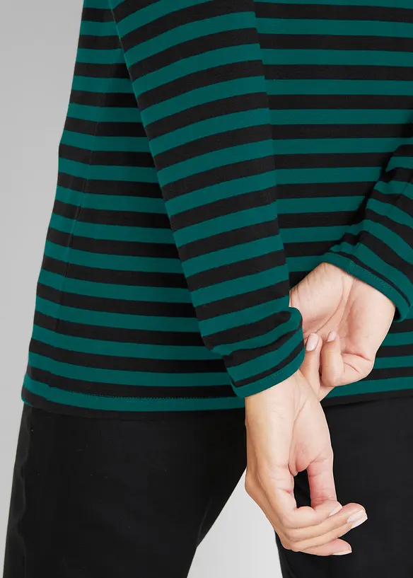 Maglia a maniche lunghe con puro cotone biologico, bonprix