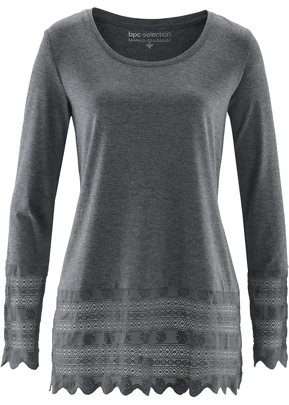 Maglia a manica lunga con pizzo, bpc selection