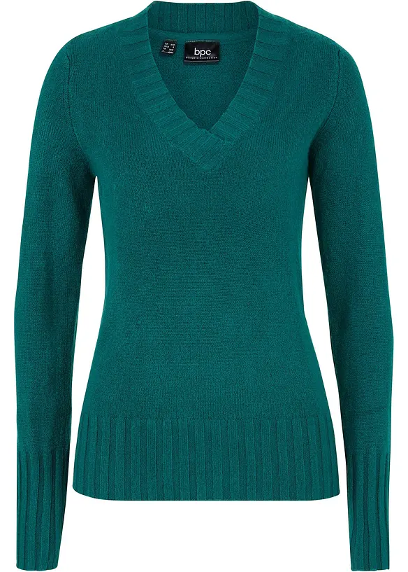Maglione con scollo a V, bonprix
