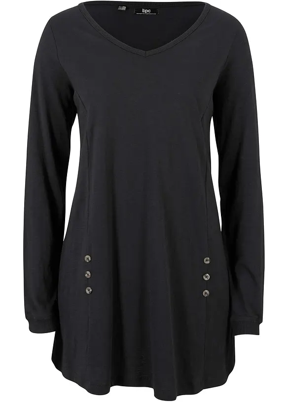 Maglia lunga in puro cotone biologico, bonprix
