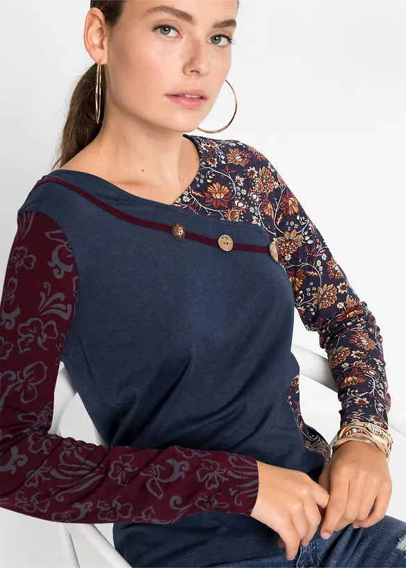 Maglia con bottoni, bonprix