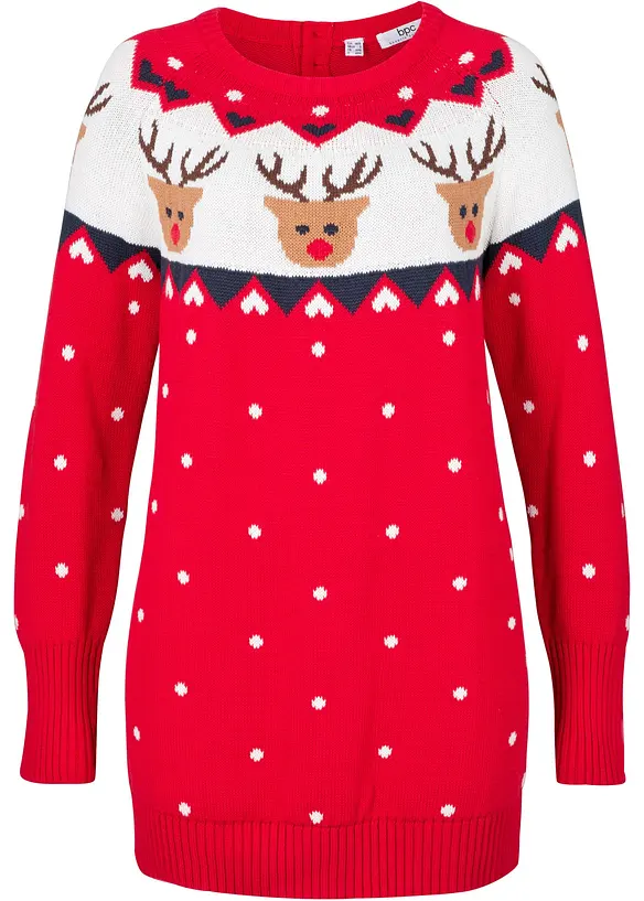 Maglione natalizio con renne, bonprix