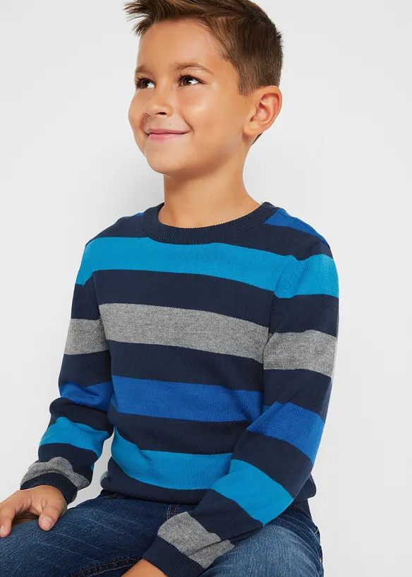 Maglione in filato fine di puro cotone, bonprix