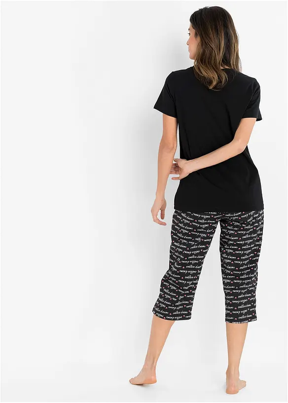 Pigiama pinocchietto in puro cotone, bonprix