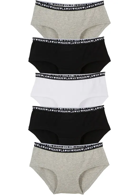 Slip con morbido cotone (pacco da 5), bonprix