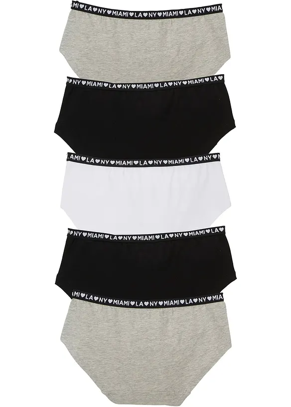 Slip con morbido cotone (pacco da 5), bonprix