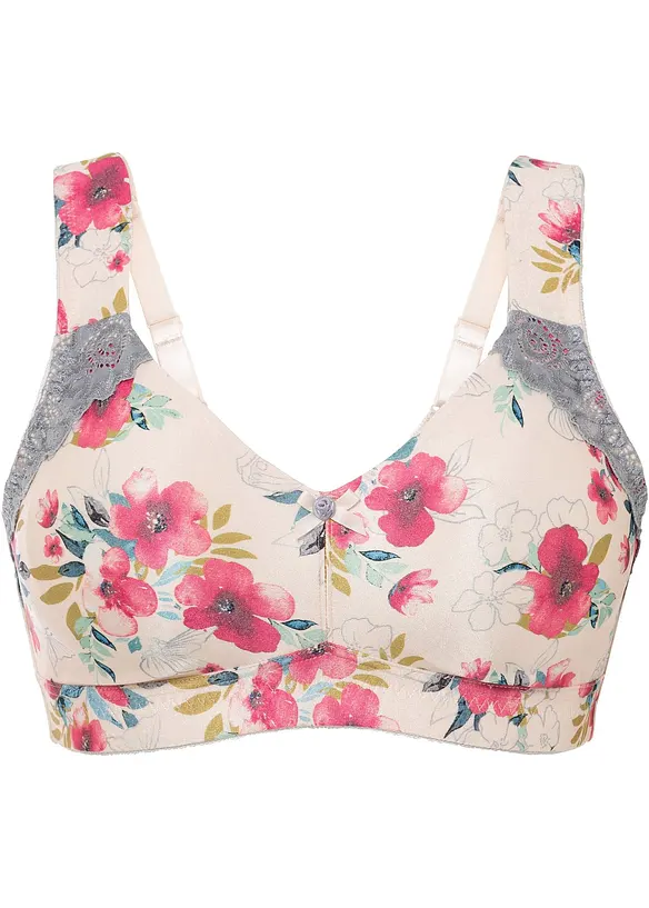 Reggiseno contenitivo senza ferretto con spalline imbottite, bonprix