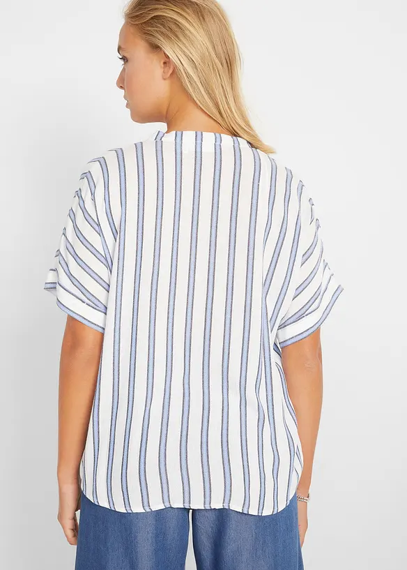 Camicetta crinkle in viscosa fluente, bonprix