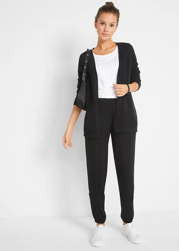 Pantaloni in jersey con comodo elastico in vita e al fondo gamba, bonprix