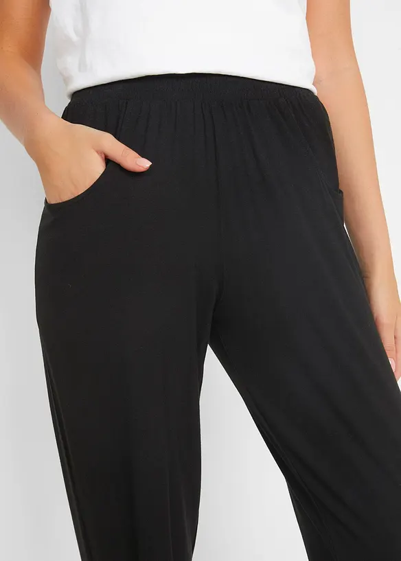 Pantaloni in jersey con comodo elastico in vita e al fondo gamba, bonprix
