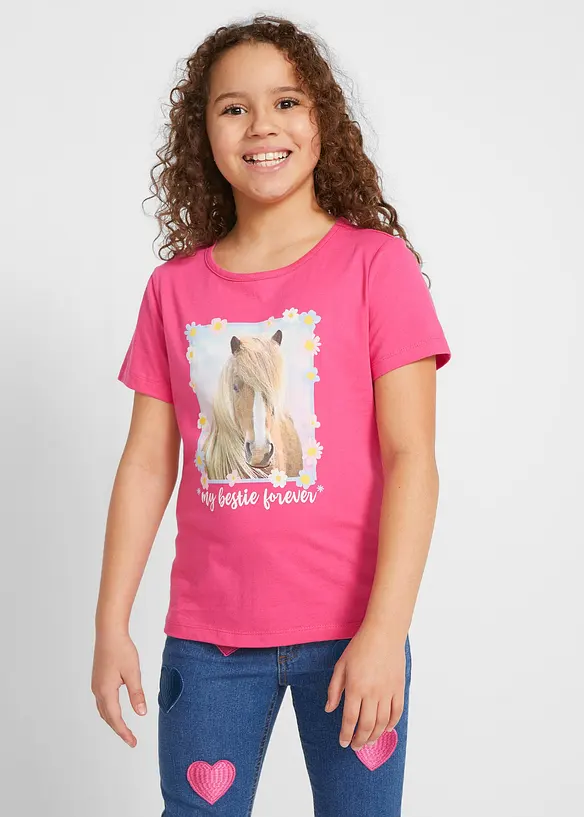 T-shirt in puro cotone biologico (pacco da 2), bonprix