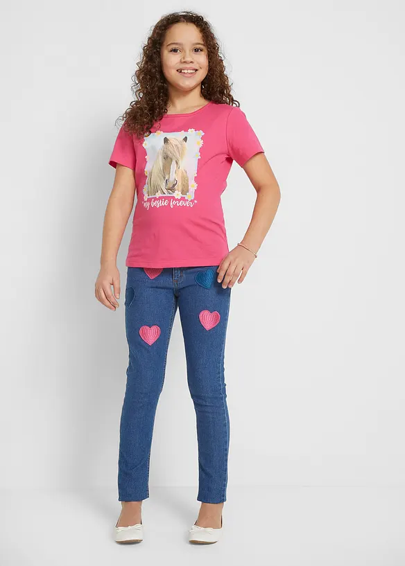 T-shirt in puro cotone biologico (pacco da 2), bonprix