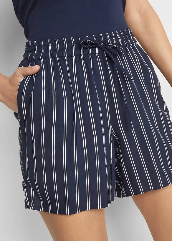 Shorts in viscosa con laccetto (pacco da 2), bonprix