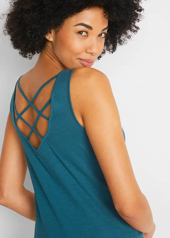 Top in jersey in puro cotone biologico, bonprix