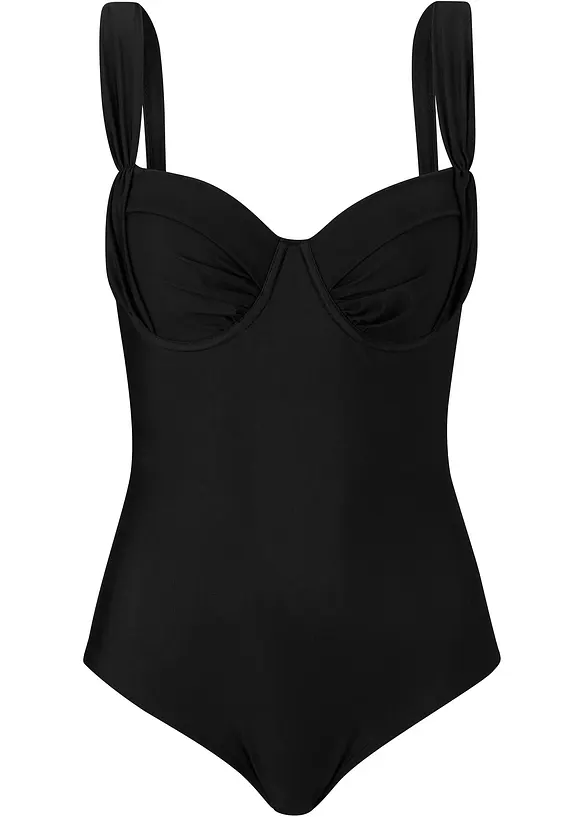 Costume intero con ferretto ed effetto modellante leggero, bonprix