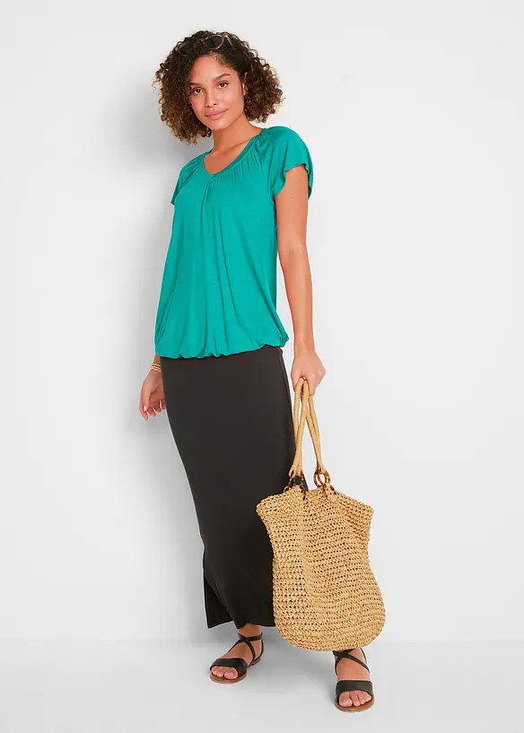 Maglia a maniche corte in misto viscosa, bonprix