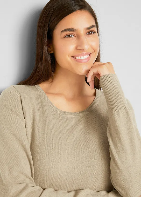 Maglione in filato fine, bonprix
