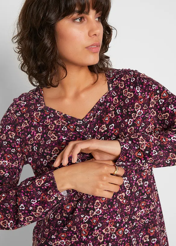 Maglia stile tunica in misto cotone e viscosa, bonprix