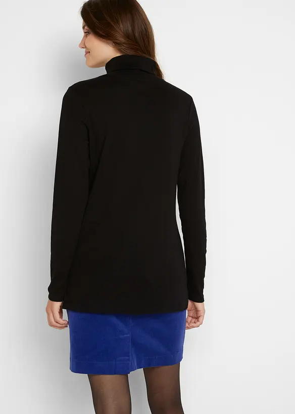 Maglia a maniche lunghe a collo alto, bonprix