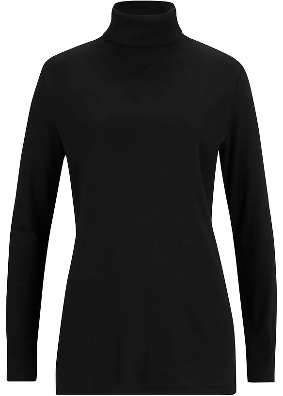 Maglia a maniche lunghe a collo alto, bonprix
