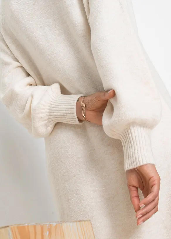 Abito midi in maglia oversize, bonprix