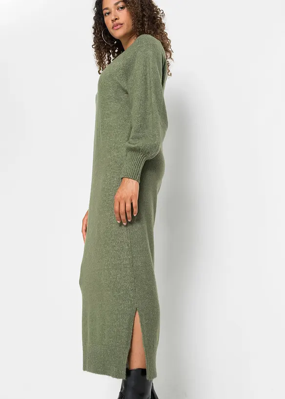 Abito midi in maglia oversize, bonprix