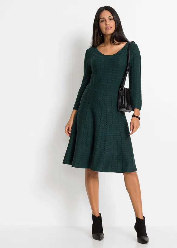 Abito in maglia di misto viscosa fluente, bonprix