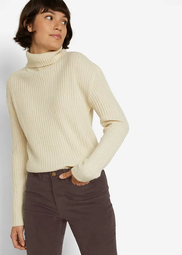 Pantaloni di velluto a coste elasticizzato, skinny, bonprix