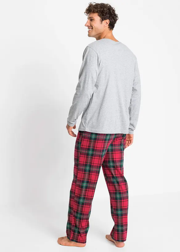 Pigiama con cotone biologico e maniche lunghe, bonprix