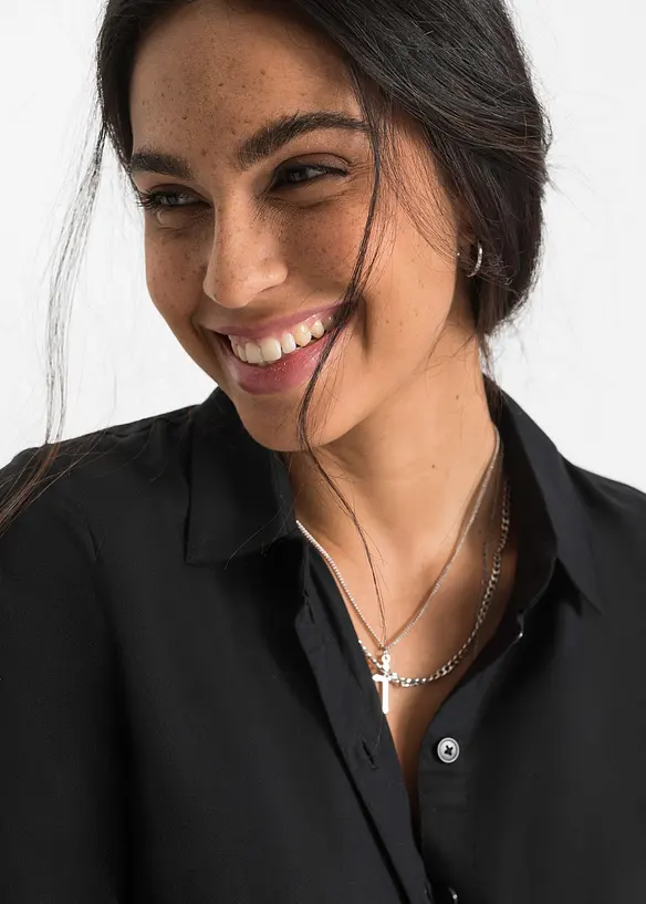 Camicetta lunga in pura viscosa, bonprix