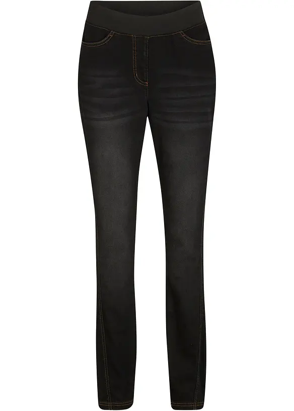 Jeans termici con cuciture spostate in avanti e cinta comoda, bpc bonprix collection