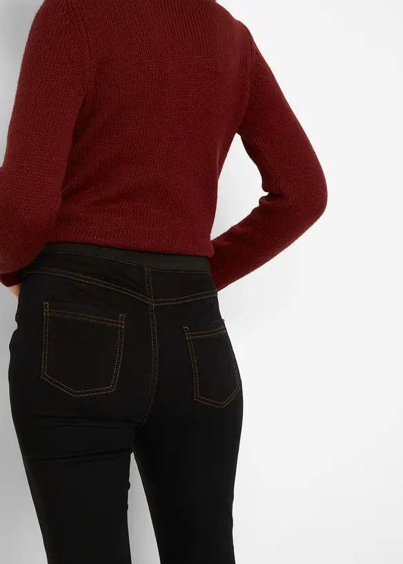 Jeans termici con cuciture spostate in avanti e cinta comoda, bpc bonprix collection