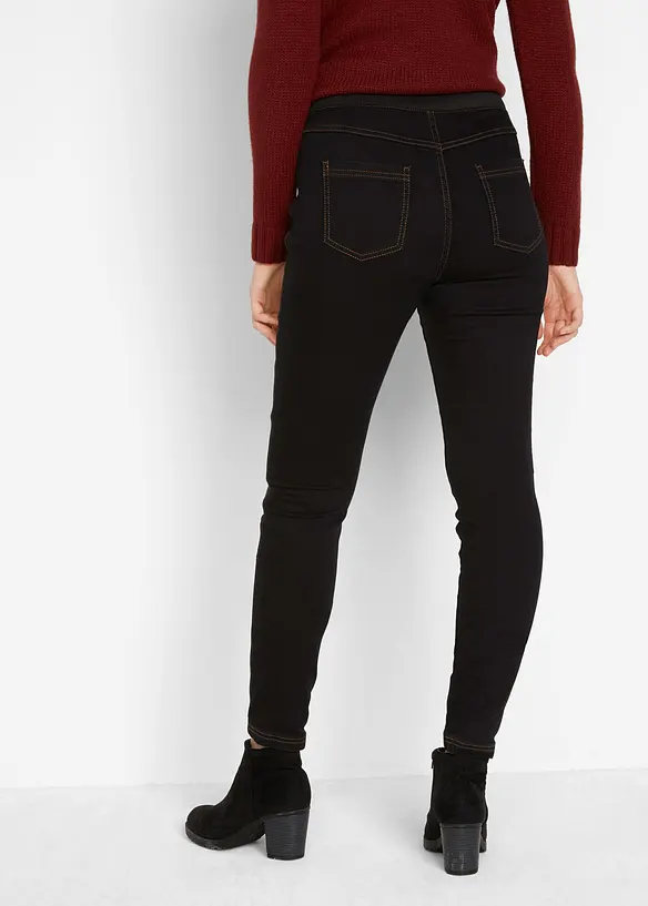 Jeans termici con cuciture spostate in avanti e cinta comoda, bpc bonprix collection