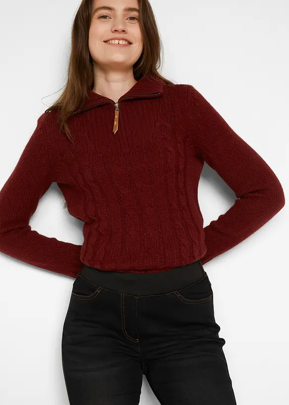 Jeans termici con cuciture spostate in avanti e cinta comoda, bpc bonprix collection