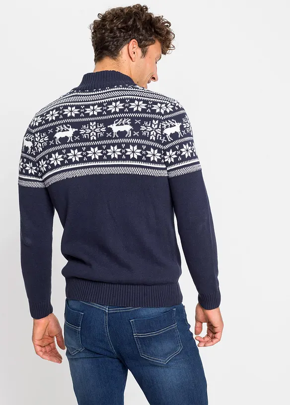 Cardigan norvegese in puro cotone delicato sulla pelle, bonprix