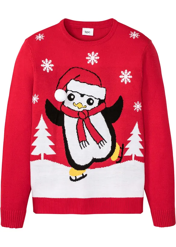 Maglione con motivo natalizio, bonprix