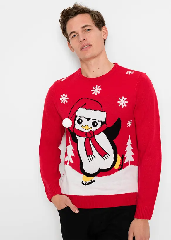 Maglione con motivo natalizio, bonprix
