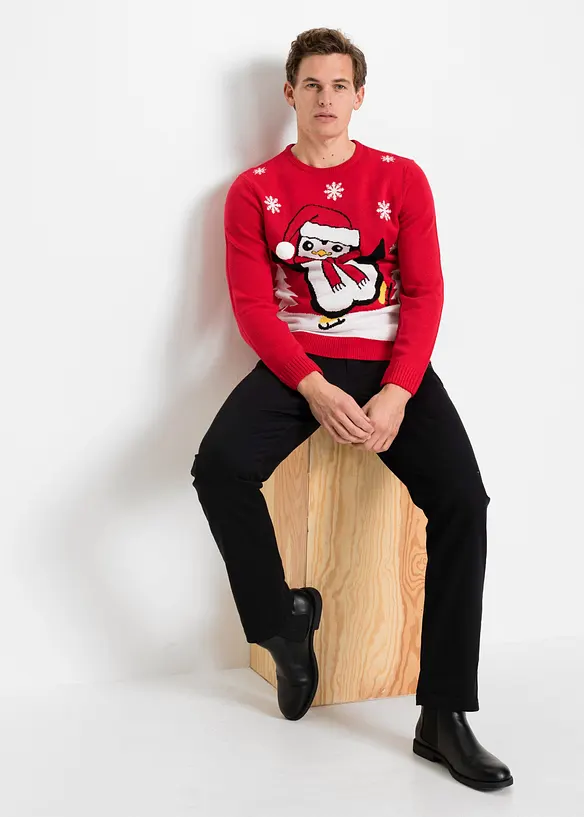 Maglione con motivo natalizio, bonprix