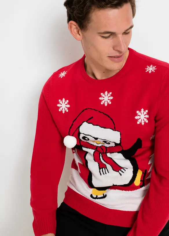 Maglione con motivo natalizio, bonprix