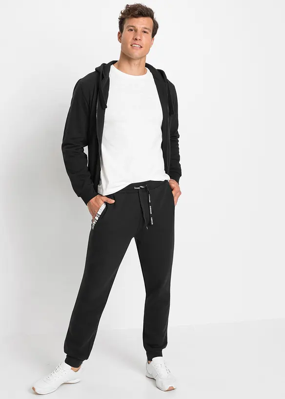Pantaloni da jogging con dettagli sportivi, bonprix