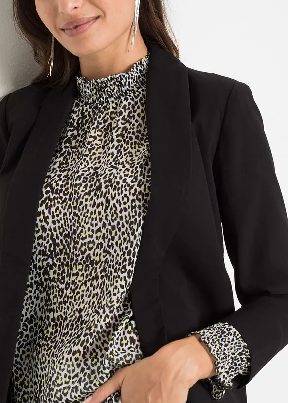 Blazer lungo in misto viscosa, bonprix