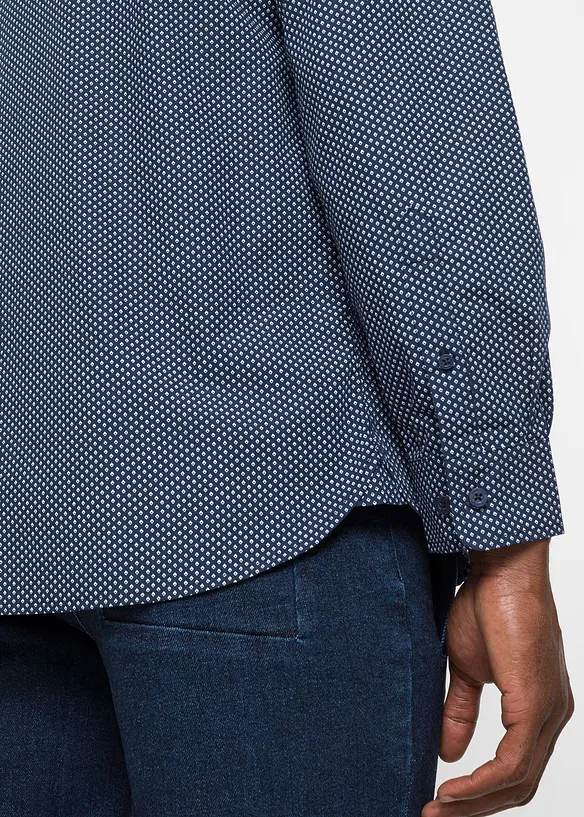 Camicia elegante a maniche lunghe in puro cotone (pacco da 2), bonprix
