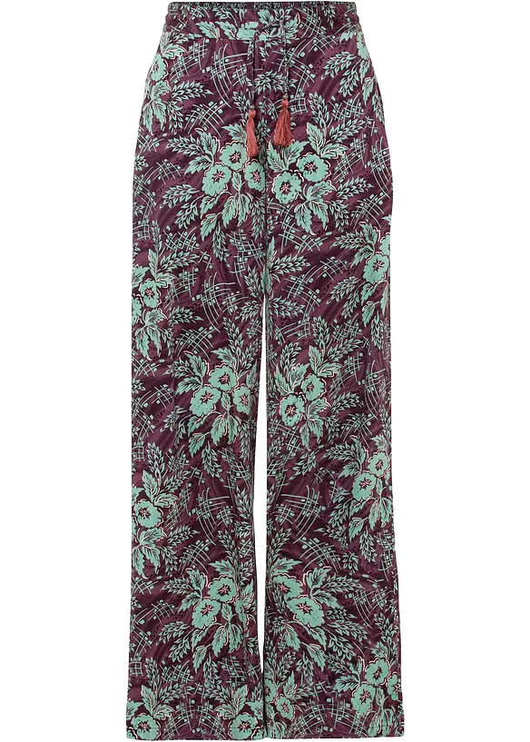 Pantaloni a palazzo in viscosa fluente, bonprix
