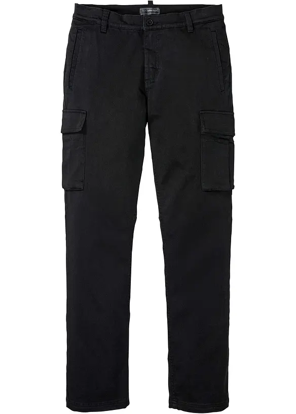 Pantaloni elasticizzati con puro cotone regular fit, straight, bonprix