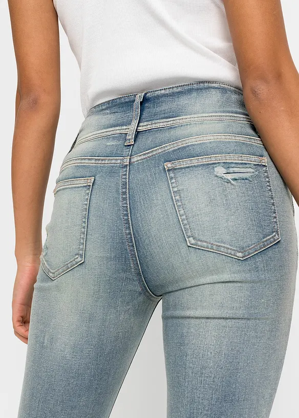 Jeans skinny elasticizzati, vita alta, bonprix