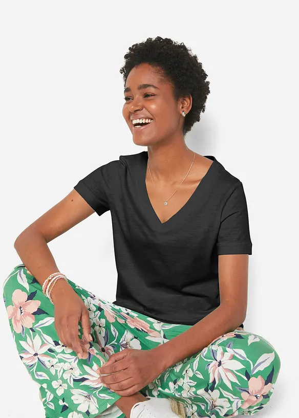 T-shirt in puro cotone, bonprix
