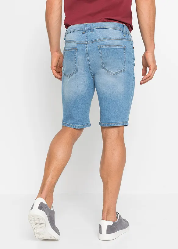 Bermuda in jeans elasticizzati, regular fit (pacco da 2), bonprix