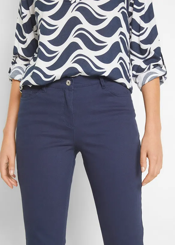 Pantaloni cropped elasticizzati, bonprix