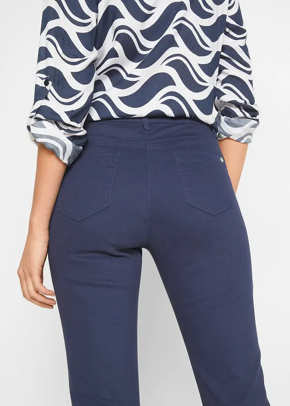 Pantaloni cropped elasticizzati, bonprix